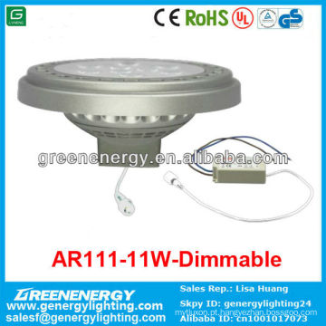 CE RoHS UL TUV GS Aprovado, ar111 g53 11 w dimmable LT HT holofotes